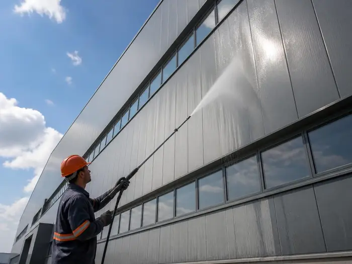 Edificação industrial atendida pela M7 Pinturas